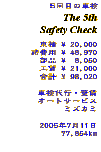 Index - The 5th Safety Check